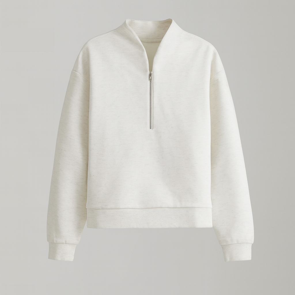 Minimalist Half-Zip Pullover