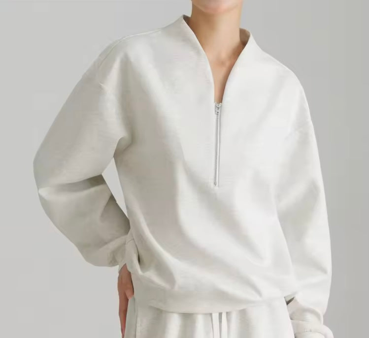 Minimalist Half-Zip Pullover