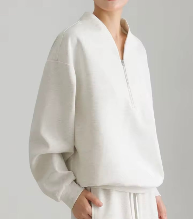 Minimalist Half-Zip Pullover