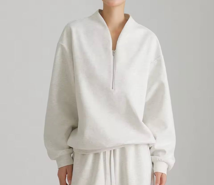 Minimalist Half-Zip Pullover